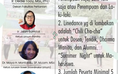Lomba Line Dance Dalam Rangka Memeriahkan Acara Pembukaan Dies Natalis Fakultas Pertanian Ke-64